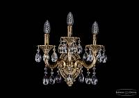 Бра   Bohemia Ivele Crystal  арт. 1702B/2+1/CK175IV+UP125IP/A/GB